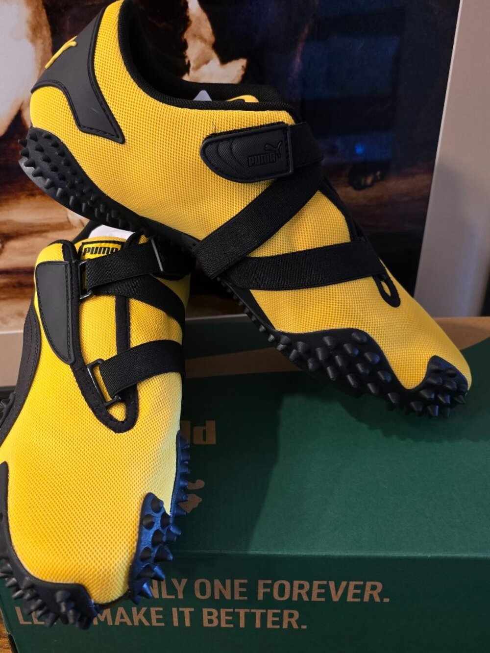 PUMA Mostro OG Prime BRUCE LEE Yellow Black Sneakers 403206-15 Men's Sz 10 NEW